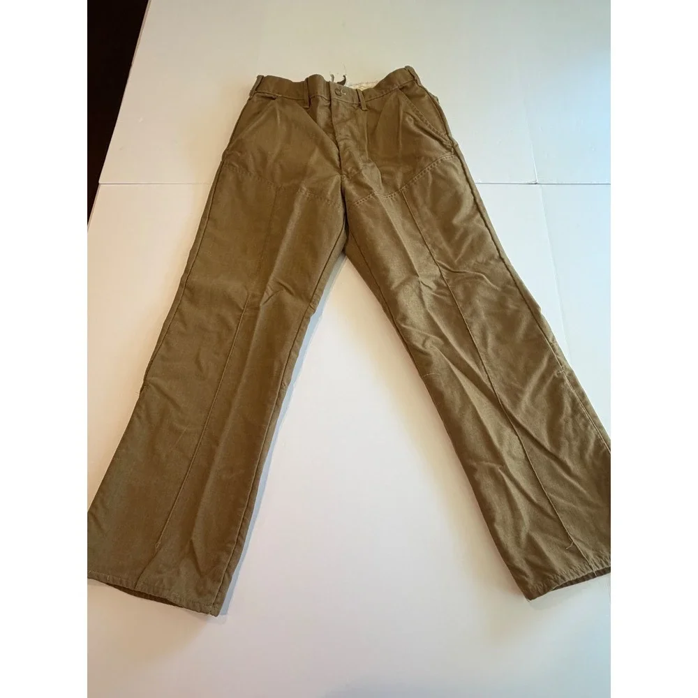 Bob Allen Sportswear Vintage Hunting Pants Tan Canvas Double Knee Mens 34x31